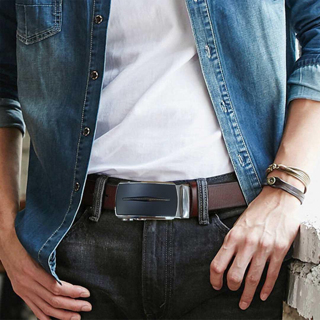 Automatic Belt Buckle Metal Kepala Gesper Solusi Stylish dan Praktis, Desain Modern