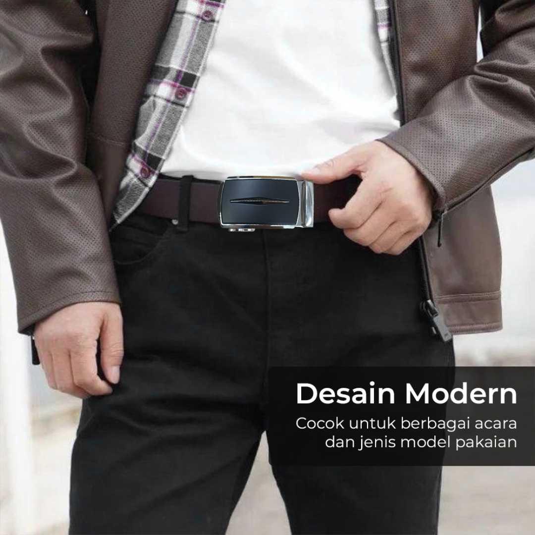 Automatic Belt Buckle Metal Kepala Gesper Solusi Stylish dan Praktis, Desain Modern