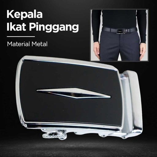 Automatic Belt Buckle Metal Kepala Gesper Solusi Stylish dan Praktis, Desain Modern