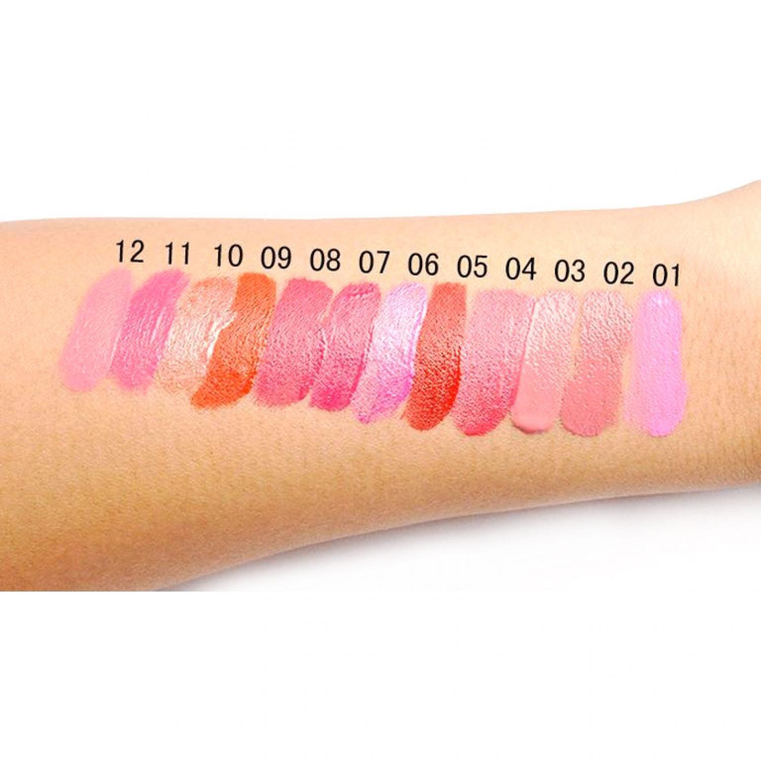 Lip Gloss Long Lasting Matte - Menambah Kilau Alami, Bibir Berisi, dan Anti Pecah-pecah, Vitamin A & E