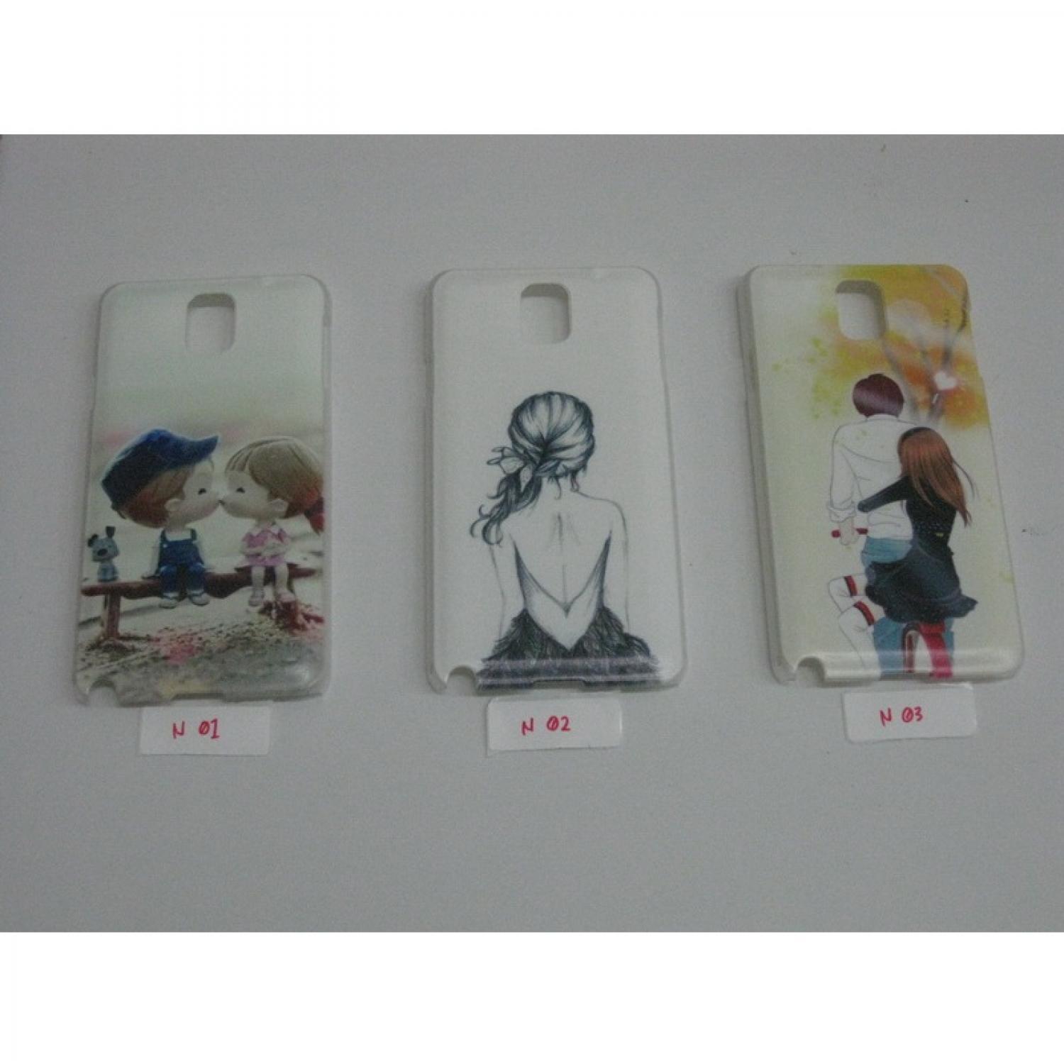 Samsung Galaxy Note 3 Painting Phone Plastic Case - Perlindungan Stylish, Transparan
