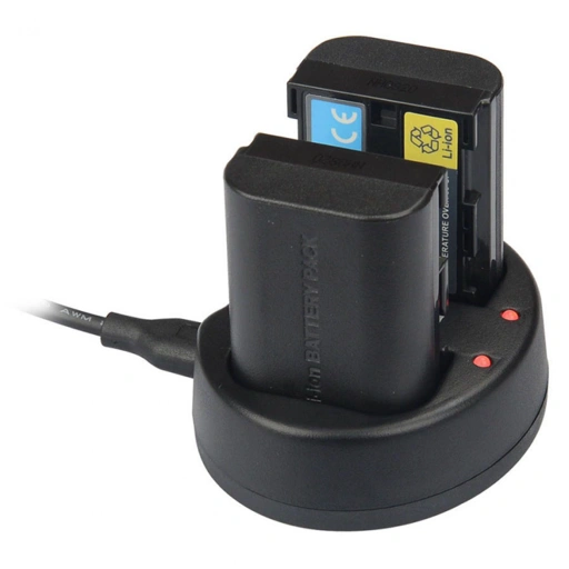 Image of KingMa Charger Baterai 2 Slot Canon 5D2 5D3 70D 60D 6D 7D 7D2 - LP-E6, Pengisian 2 Baterai Sekaligus - Hemat Waktu, Mudah Dibawa IH