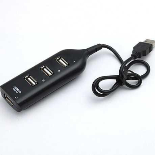 Portable USB Hub 2.0 4 Port 480Mbps - HB304, Hub USB Ergonomis untuk Koneksi Lebih Mudah - Hemat Tempat