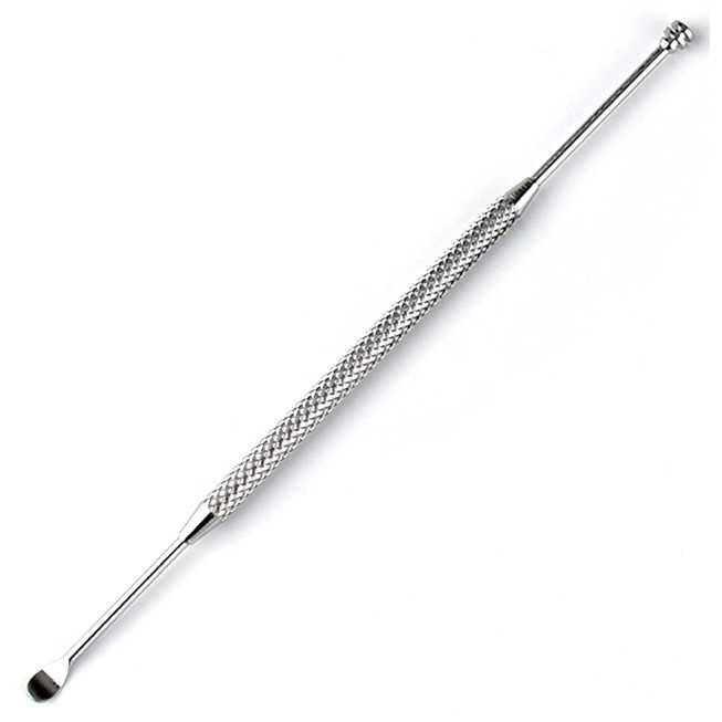 HF095 Pembersih Telinga Stainless Steel Korek Kuping 2 Kepala Reusable - Rawat Telinga dengan Lebih Efisien, Kuat, dan Ramah Lingkungan