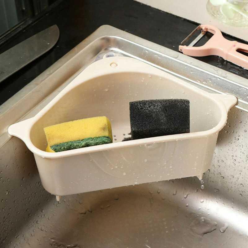 WonderHot Rak Sudut Saring Serbaguna - Memudahkan Cuci Piring, Buah, dan Sayur, Desain Praktis