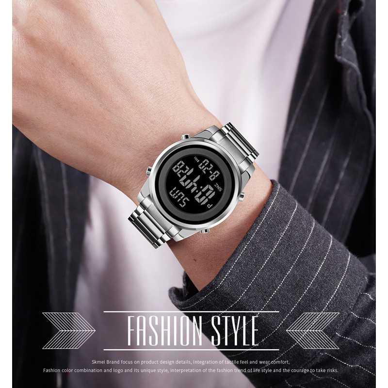 SKMEI Jam Tangan Digital Pria Elegan - Solusi Gaya Modern, Tepat Waktu, dan Tahan Air, Desain Klasik