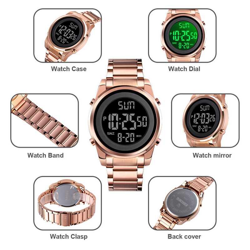 SKMEI Jam Tangan Digital Pria Elegan - Solusi Gaya Modern, Tepat Waktu, dan Tahan Air, Desain Klasik