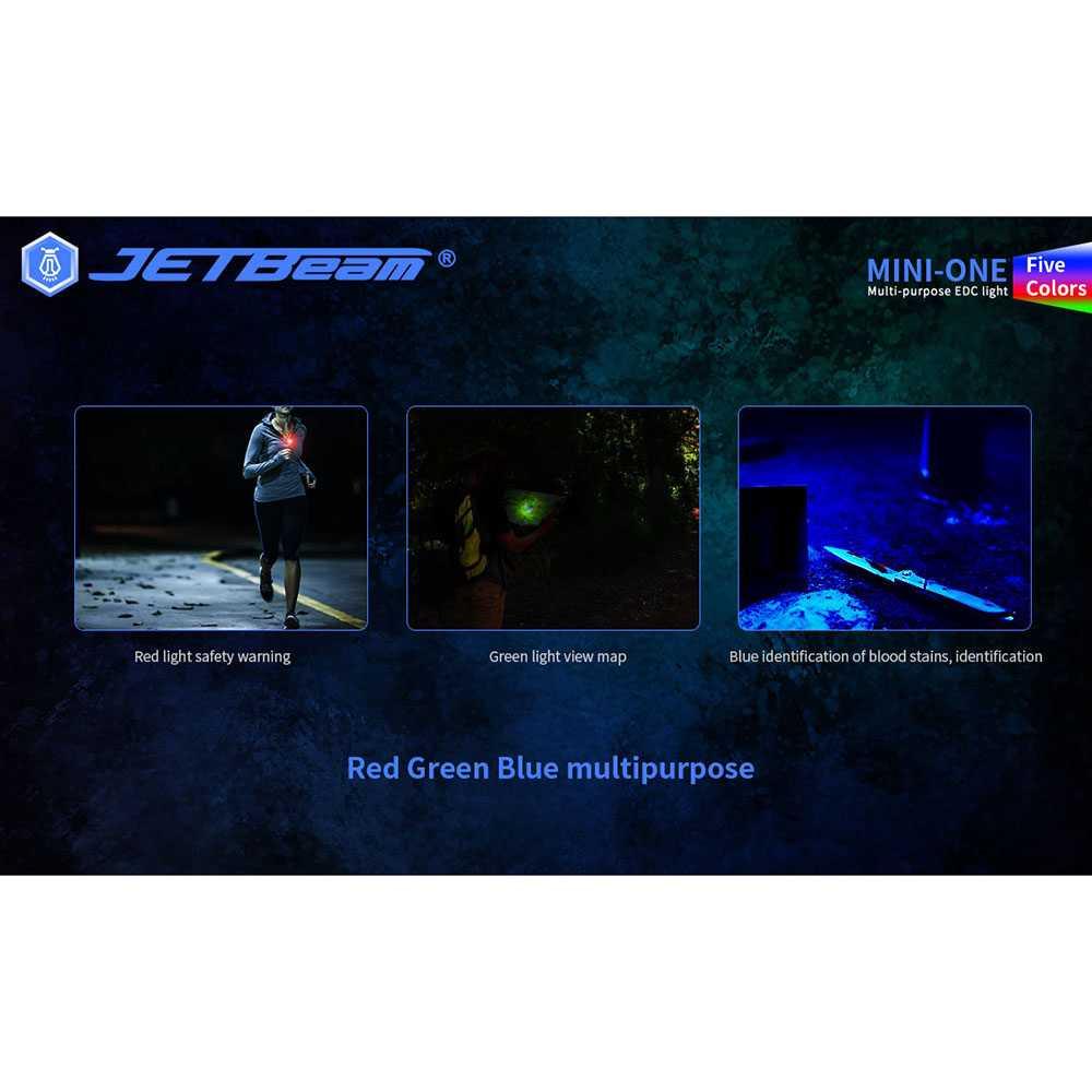 JETBeam Niteye Mini One Senter LED Cree XP-G3 - Cahaya 500 Lumens, Multifungsi