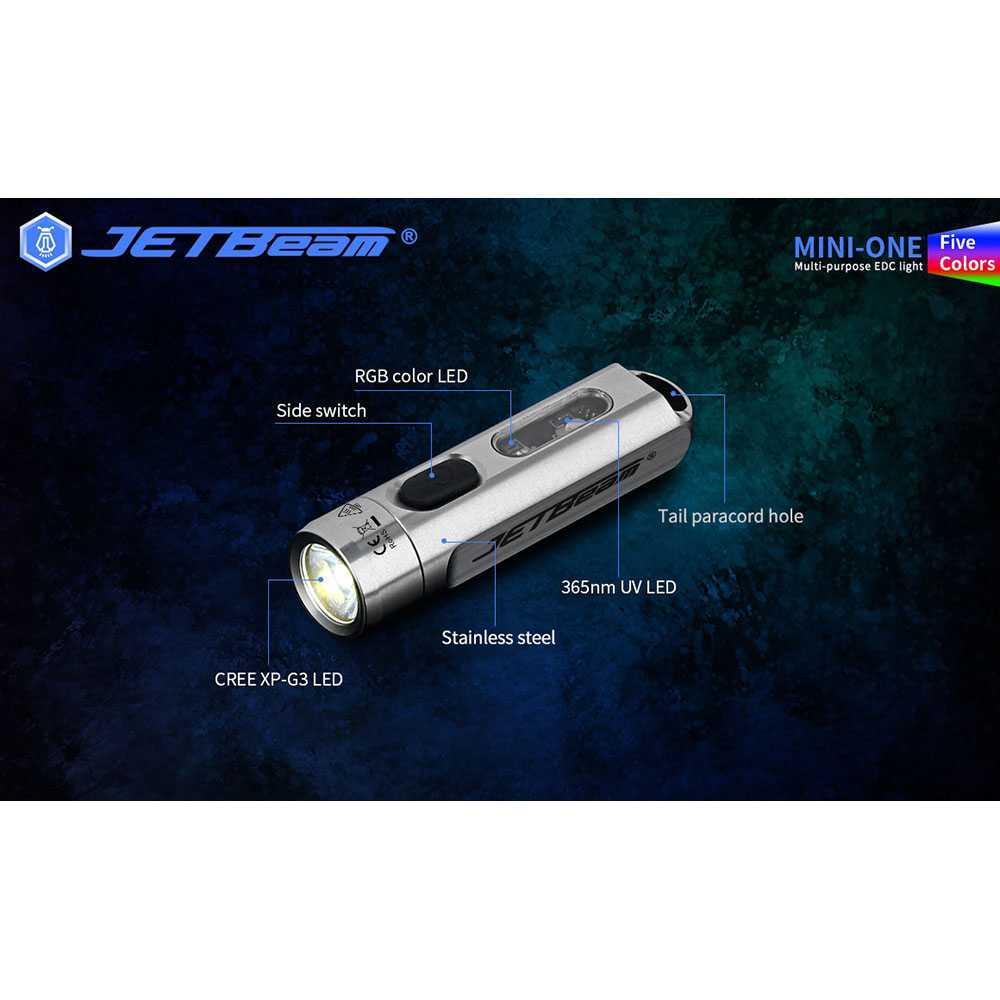 JETBeam Niteye Mini One Senter LED Cree XP-G3 - Cahaya 500 Lumens, Multifungsi