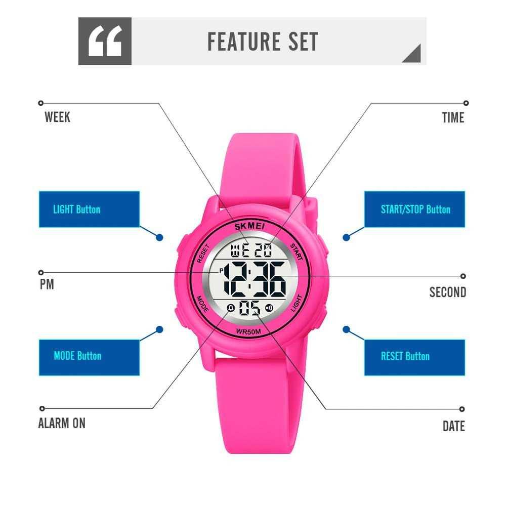 SKMEI Kids Jam Tangan Digital Anak Anti Air 50M - 1721, Desain Lucu, Nyaman, Aman