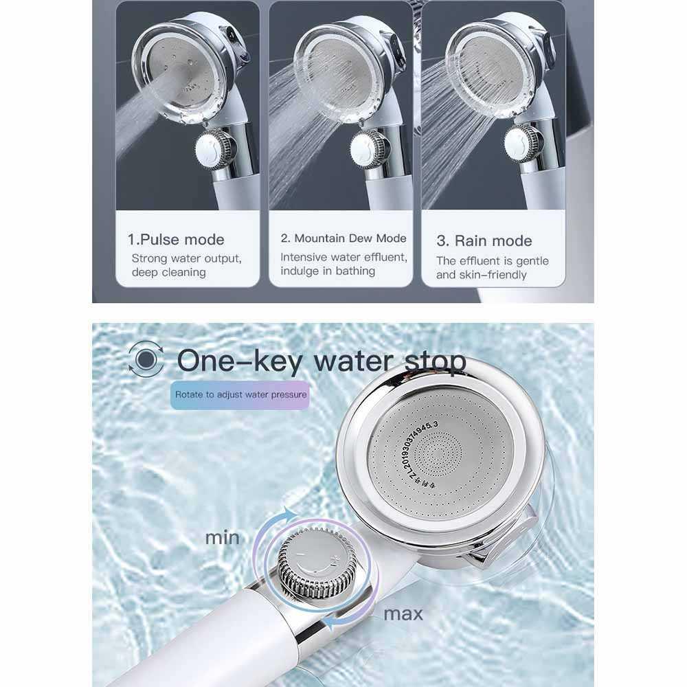 BATHE PROJECT Kepala Shower Minimalis Bertekanan - Air Segar, Desain Modern