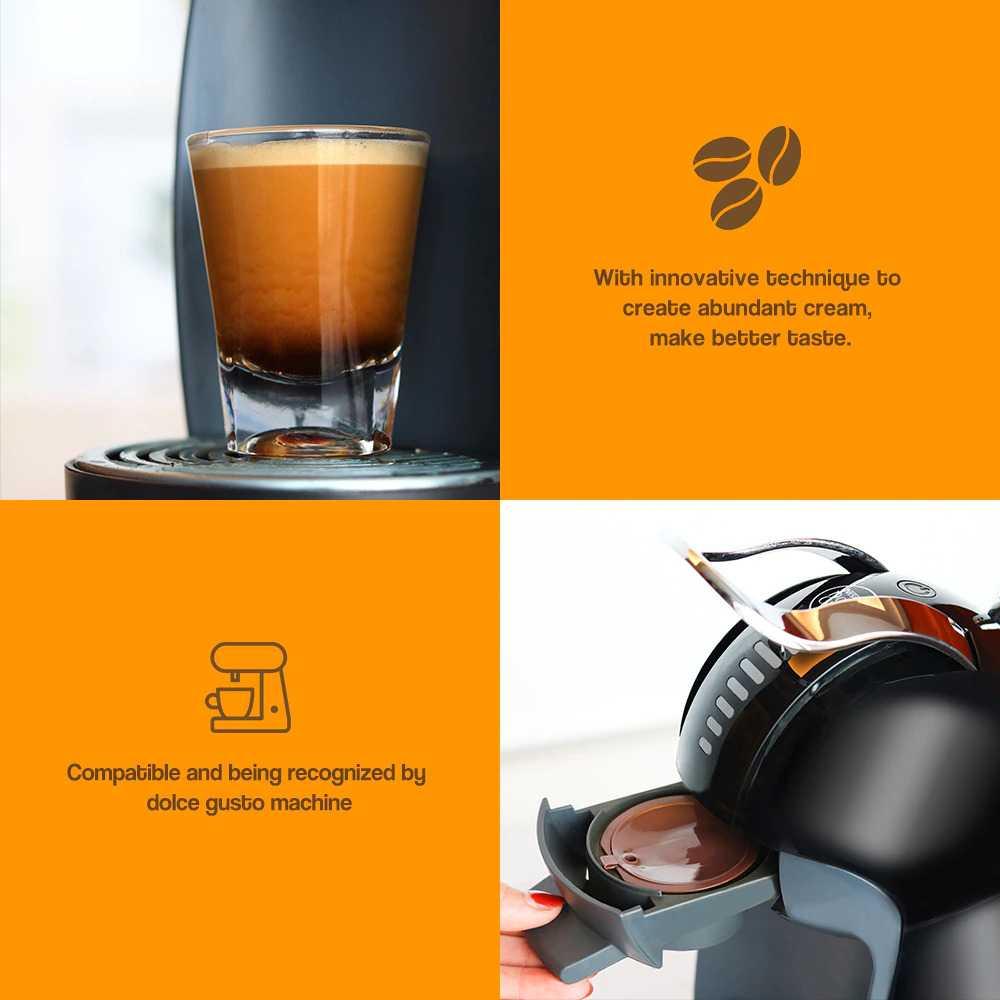 iCafilas Capsule Upgrade 3PCS for Nescafe Dolce Gusto - Reusable Coffee Pods, Eco-Friendly Solution