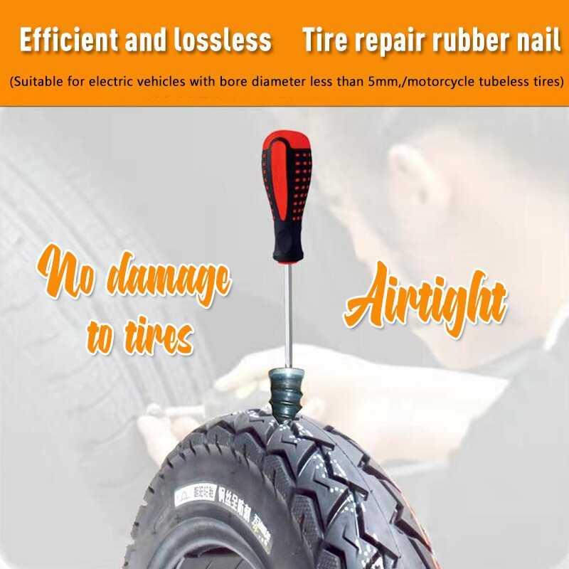 OTOHEROES Karet Tambal Ban Rubber Stud Tire Fast Repair - Solusi Praktis Ketika Ban Bocor, Ringkas dan Mudah Dibawa