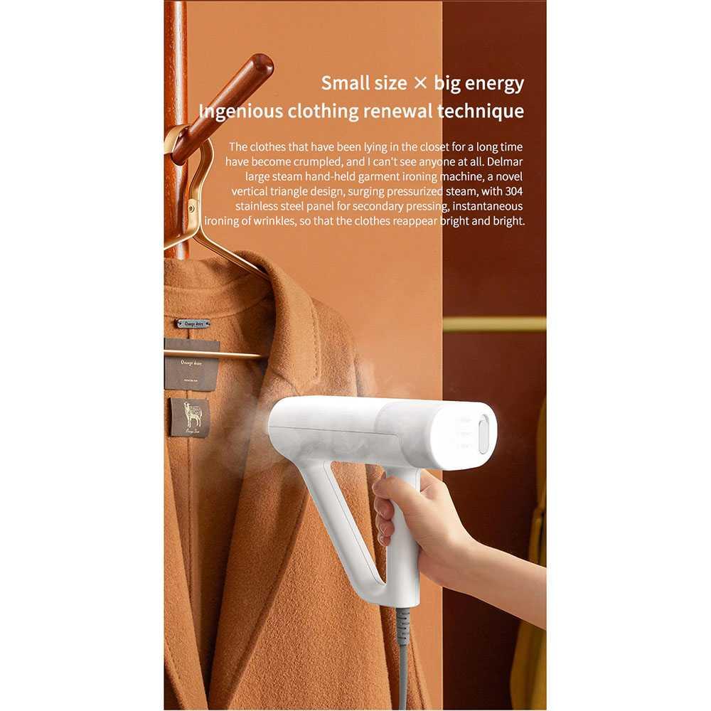 Deerma Setrika Uap Portable Handheld Steamer - Hemat Tenaga, Merapikan Baju dengan Mudah