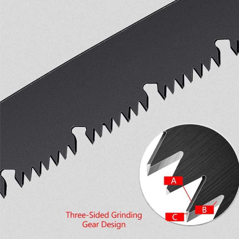 KNIFEZER Gergaji Kayu Lipat Wood Pruning Hand Saw High Hardness - LA146, Kemudahan Pemotongan & Portabilitas