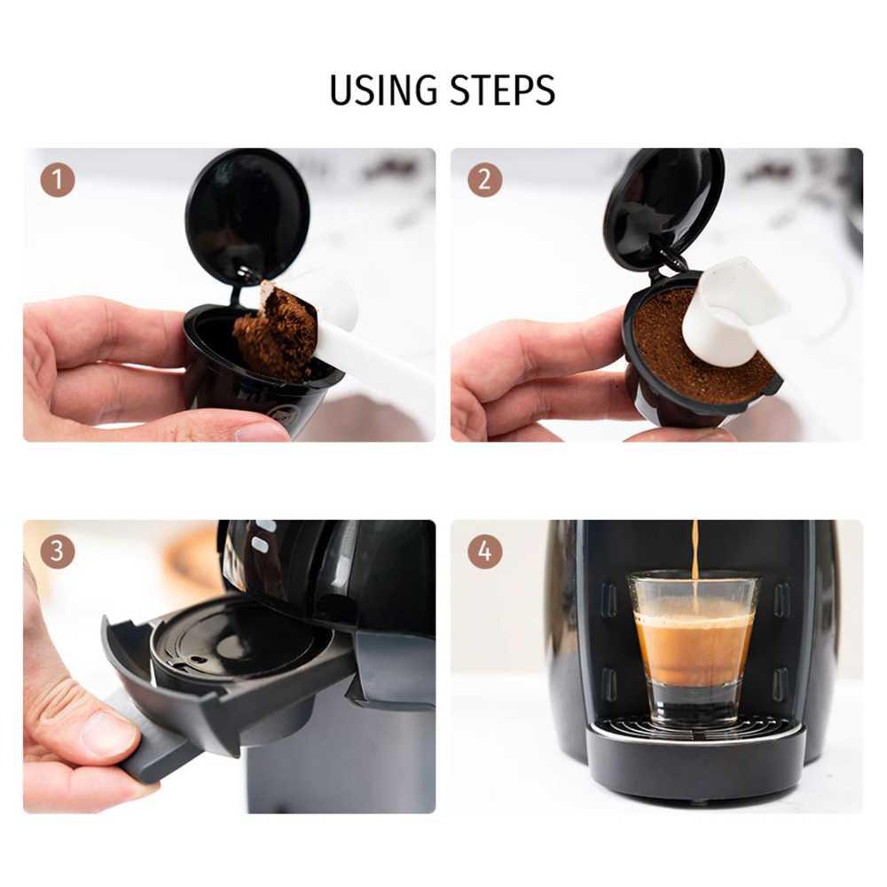 iCafilas Capsule Upgrade 3PCS for Nescafe Dolce Gusto - Reusable Coffee Pods, Eco-Friendly Solution