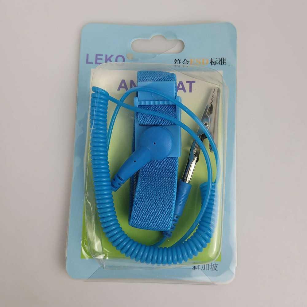 LEKO Anti Static Wrist Strap Tali Anti Listrik Statis - Lindungi dari Setruman Listrik, Cocok untuk Reparasi Elektronik