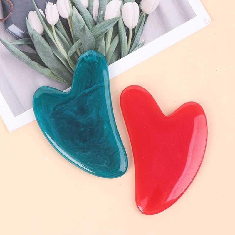 KUZHEN Alat Pijat Tubuh dan Wajah Resin Gua Sha Massage Scraper - K1, Merilekskan Otot & Menyegarkan Kulit, Desain Ergonomis