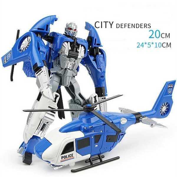 KY Mainan Action Figure Helikopter Transformer - Berubah Bentuk Unik, Cocok untuk Anak yang Suka Robot