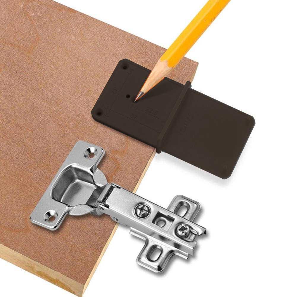 Alloet Alat Bantu Bor Engsel Pintu Hinge Hole Drill Guide 35/40mm - Presisi Lubang Engsel, Solusi Terbaik untuk Pemasangan Engsel, Desain Ergonomis