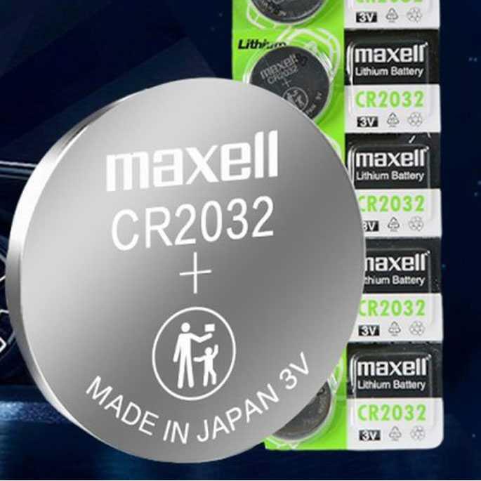 Maxell Baterai Kancing CR2032 3V - Solusi Daya Tahan Lama untuk Perangkat Elektronik Portabel, Jam Tangan, dan PDA, Kualitas Tinggi