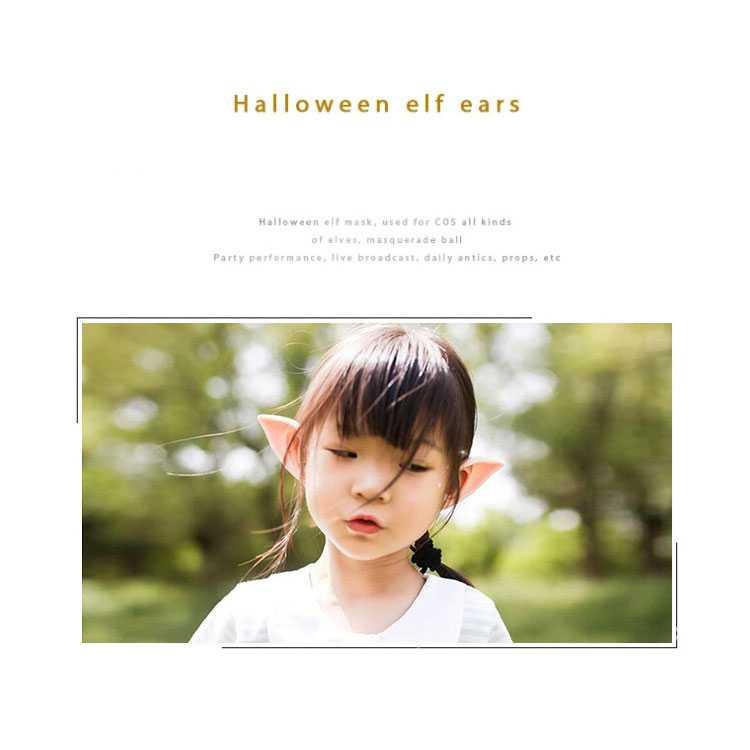 JOKEJOLLY Telinga Elf Palsu Cosplay Fake Angle Ear Silicone - JK-666, Tampilan Autentik untuk Kostum Cosplay Elf