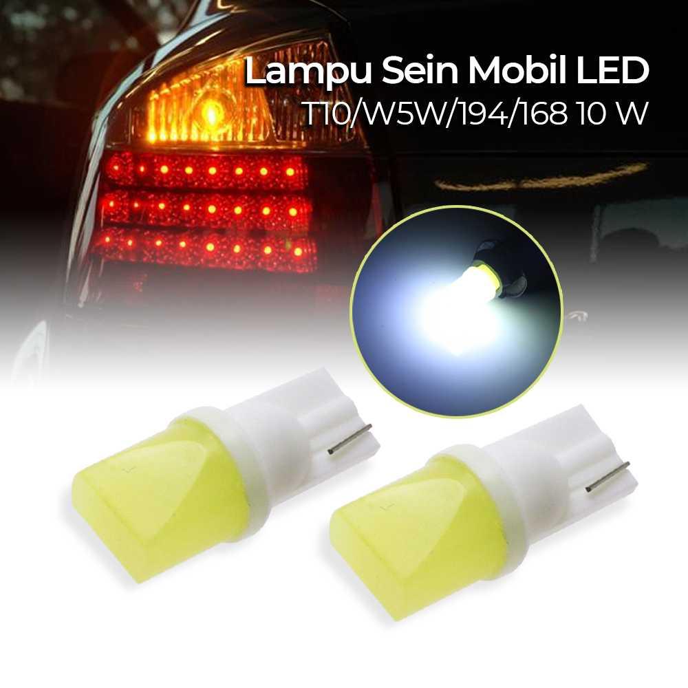 LuxStar Lampu Sein Mobil LED T10/W5W/194/168 Cool White - Terang & Efisien, Tampilan Mobil Lebih Elegan