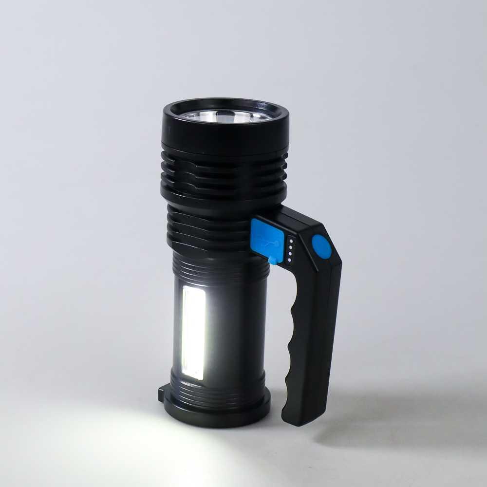 Pocketman Senter LED Flashlight Waterproof USB 3W Cree XPE + COB - SL05, Cahaya Terang & Hemat Energi, Desain Portable
