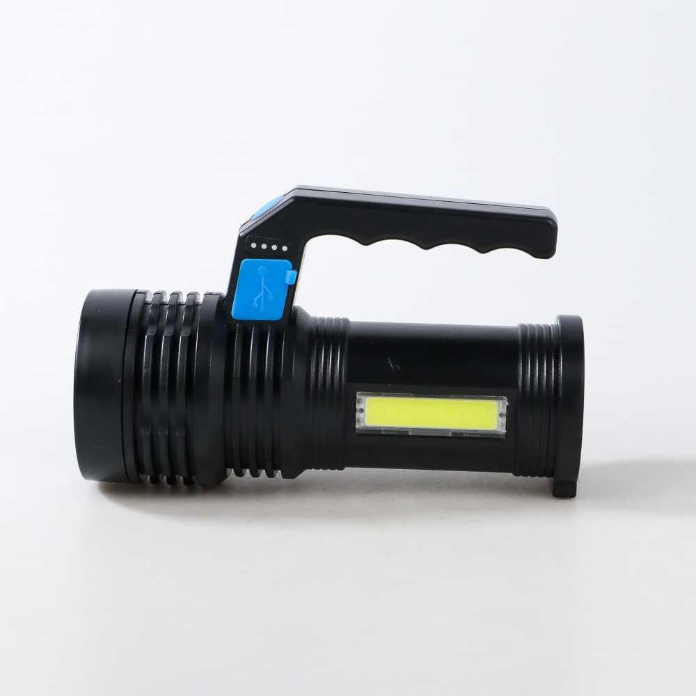 Pocketman Senter LED Flashlight Waterproof USB 3W Cree XPE + COB - SL05, Cahaya Terang & Hemat Energi, Desain Portable