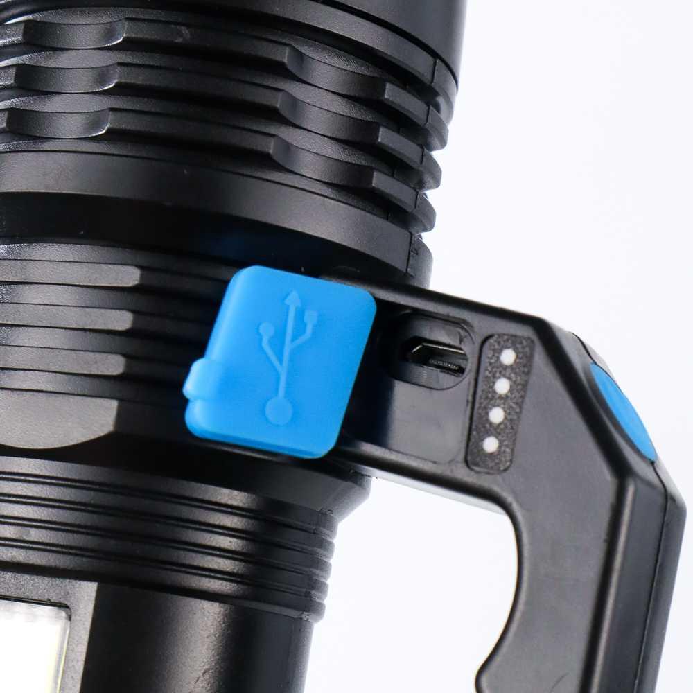Pocketman Senter LED Flashlight Waterproof USB 3W Cree XPE + COB - SL05, Cahaya Terang & Hemat Energi, Desain Portable