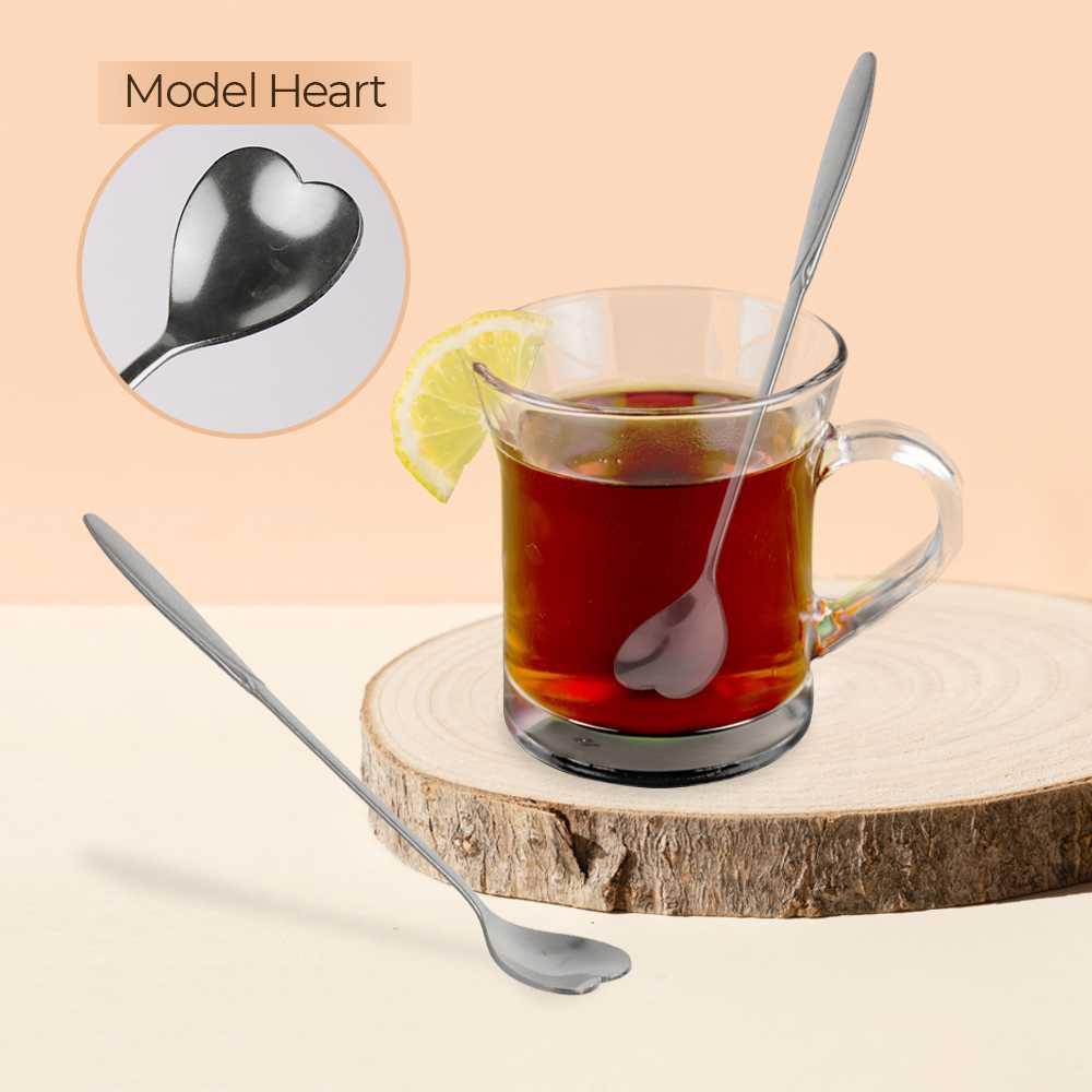 BLEXPRET Sendok Teh Gagang Panjang Long Tea Spoon Stainless Steel - TC49, Elegan Minum Teh dengan Sentuhan Unik - Ideal di Coffee Shop