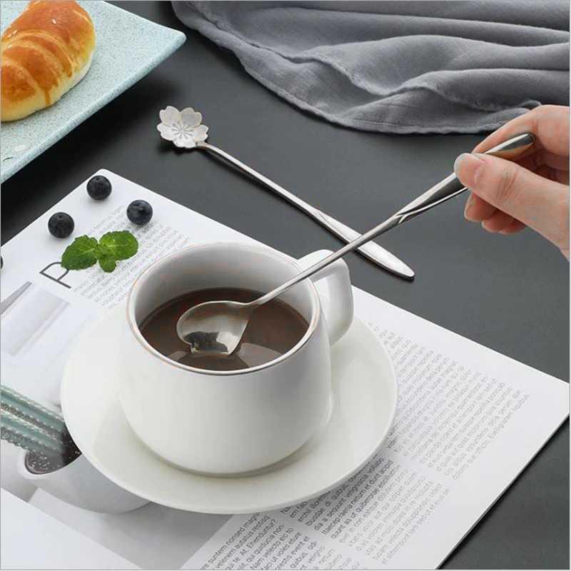 BLEXPRET Sendok Teh Gagang Panjang Long Tea Spoon Stainless Steel - TC49, Elegan dan Fungsional - Ideal untuk Minum Teh dengan Gaya