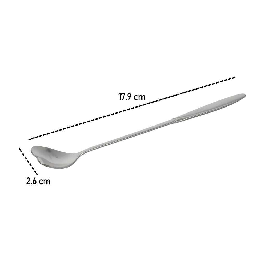 BLEXPRET Sendok Teh Gagang Panjang Long Tea Spoon Stainless Steel - TC49, Elegan Minum Teh dengan Sentuhan Unik - Ideal di Coffee Shop