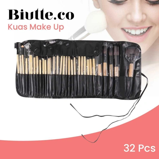 Image of Biutte.co Brush Make Up 32 Set - Aplikasi Riasan Profesional, Praktis di Tas Penyimpanan IH