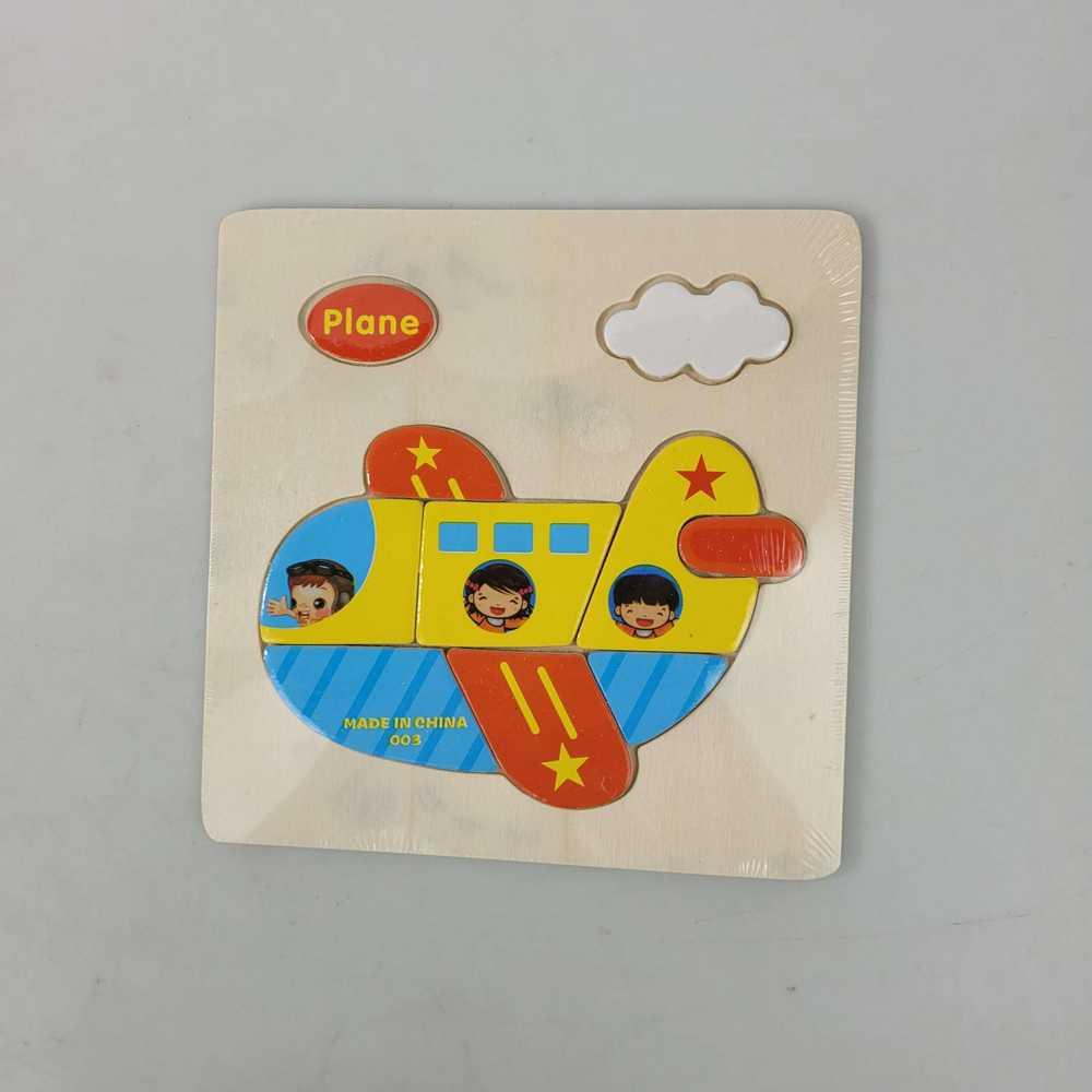 Wooden Puzzle 3D Anak Kayu Educational Toys - Fun Learning, Cute Characters