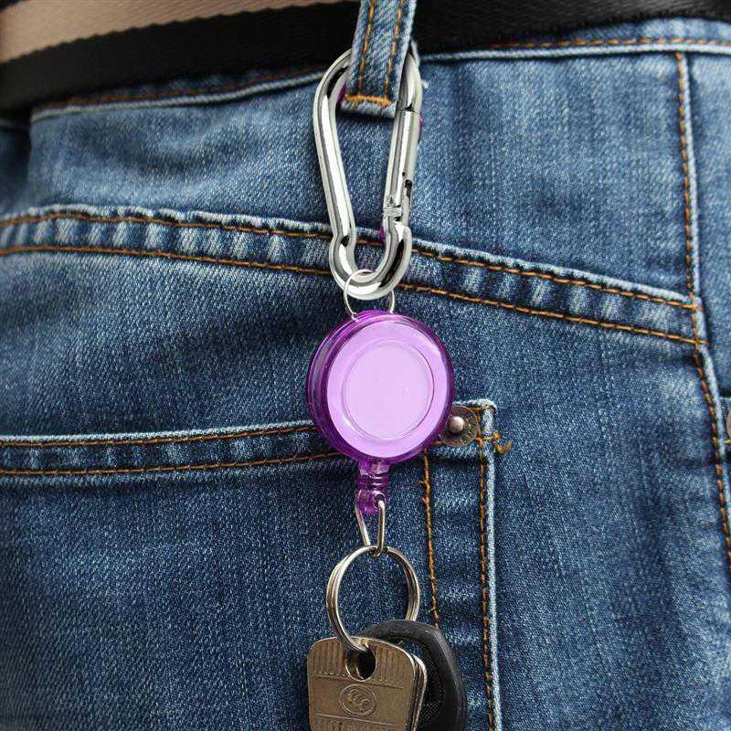 GYMTOP Carabiner Gantungan Kunci Aluminium Snap Hook - Kuat dan Praktis, Model Tipe D