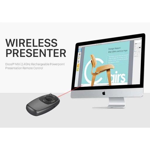 Image of Taffware Wireless Laser Pointer Presenter Red 2.4GHz - Penunjuk Presentasi Interaktif, Mudah Ganti Slide, Versatile IH