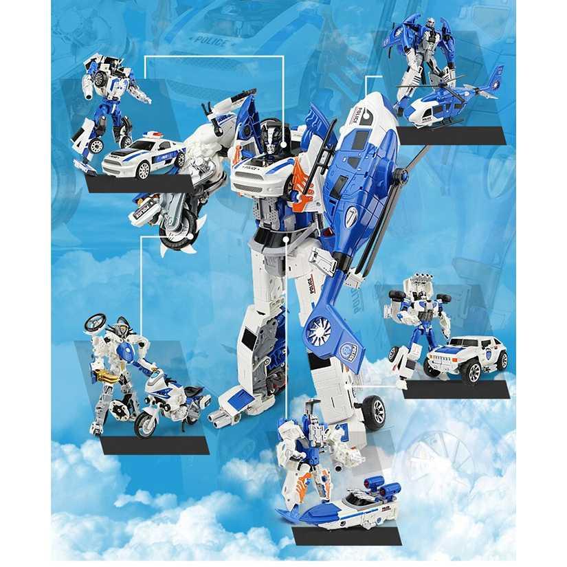 KY Mainan Action Figure Helikopter Transformer - Berubah Bentuk Unik, Cocok untuk Anak yang Suka Robot