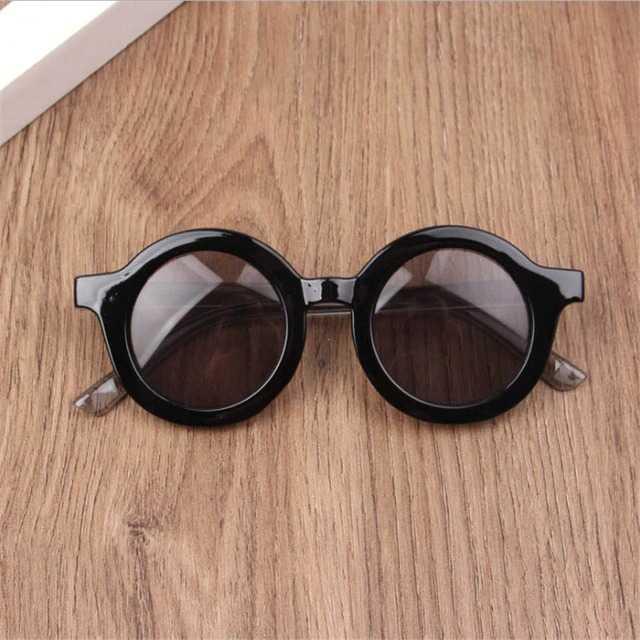 WFJIA Kacamata Hitam Anak Anti UV Round Vintage Style - Lindungi Mata Anak dari Sinar UV, Bergaya Vintage