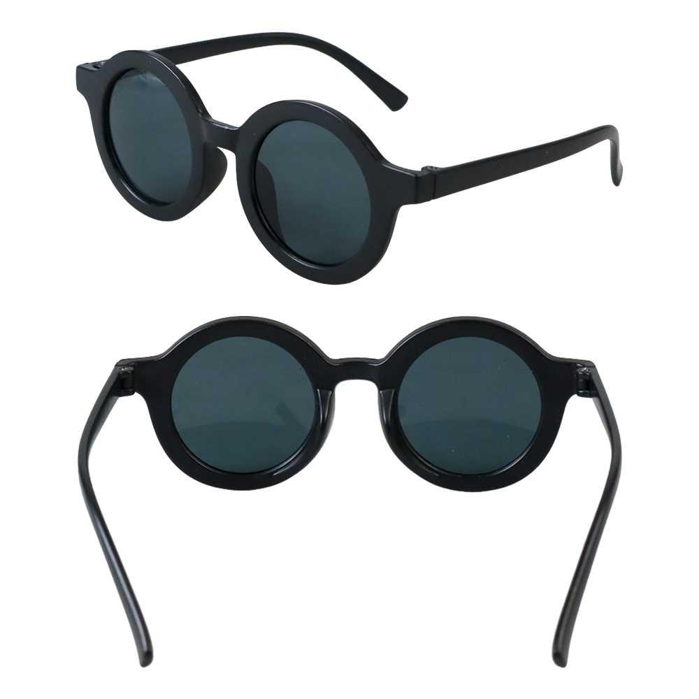 WFJIA Kacamata Hitam Anak Anti UV Round Vintage Style - Lindungi Mata Anak dari Sinar UV, Bergaya Vintage