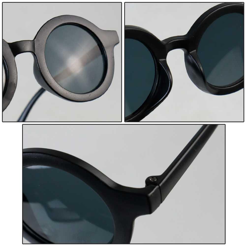 WFJIA Kacamata Hitam Anak Anti UV Round Vintage Style - Lindungi Mata Anak dengan Gaya Trendi, Desain Vintage