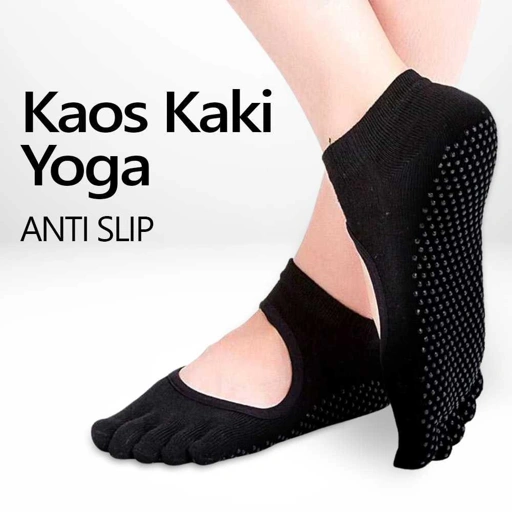 Image of Hengju Kaos Kaki Ankle Olahraga Yoga Anti Slip Wanita - Lindungi dan Nikmati Yoga Anda dengan Nyaman