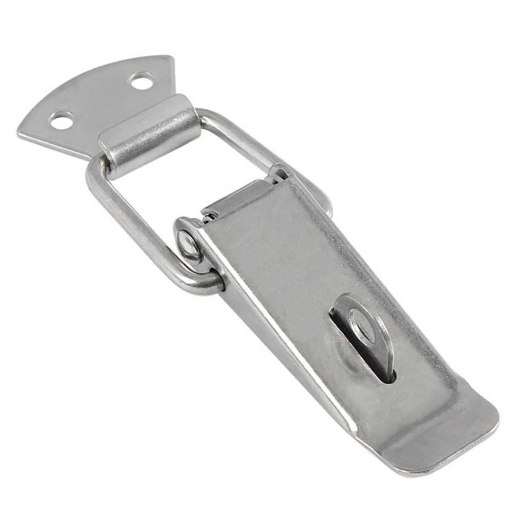 Taffware Kaitan Peti Grendel Spring Lock Stainless Steel - Keamanan Ganda, Fleksibel, Tahan Karat