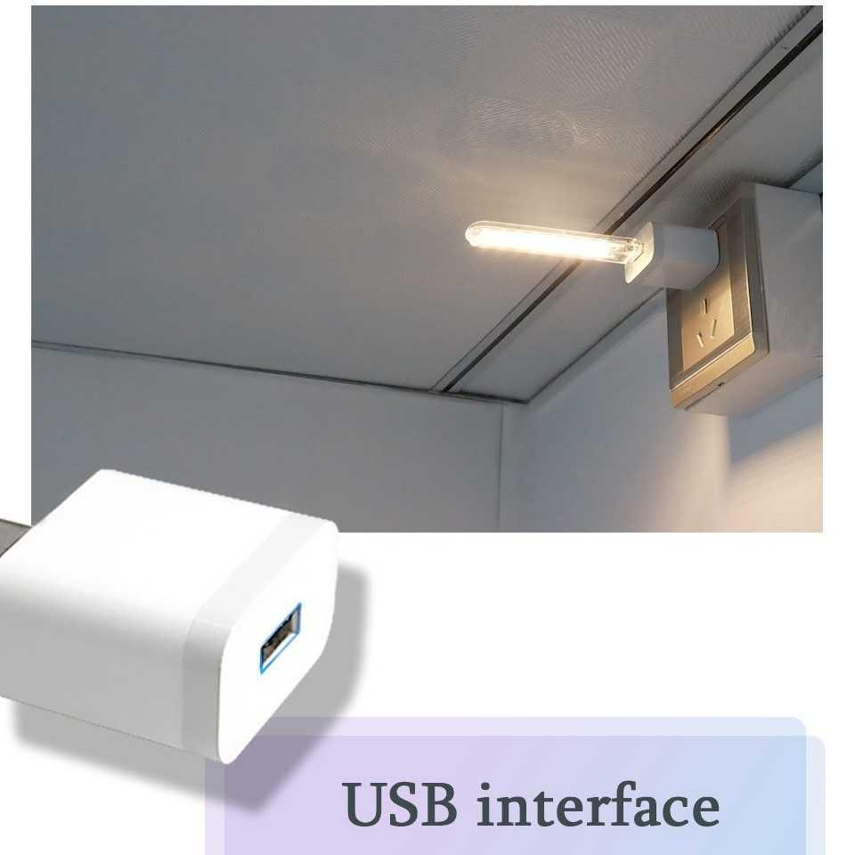 MeeToo Lampu Baca Mini LED USB Portable - Cahaya Terang di Mana Saja, Desain Mini