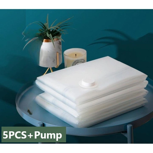 Image of TaffPACK Kantong Plastik Vakum Pakaian Multisize Electric Pump - Hemat Tempat, Praktis, Anti Bocor IH