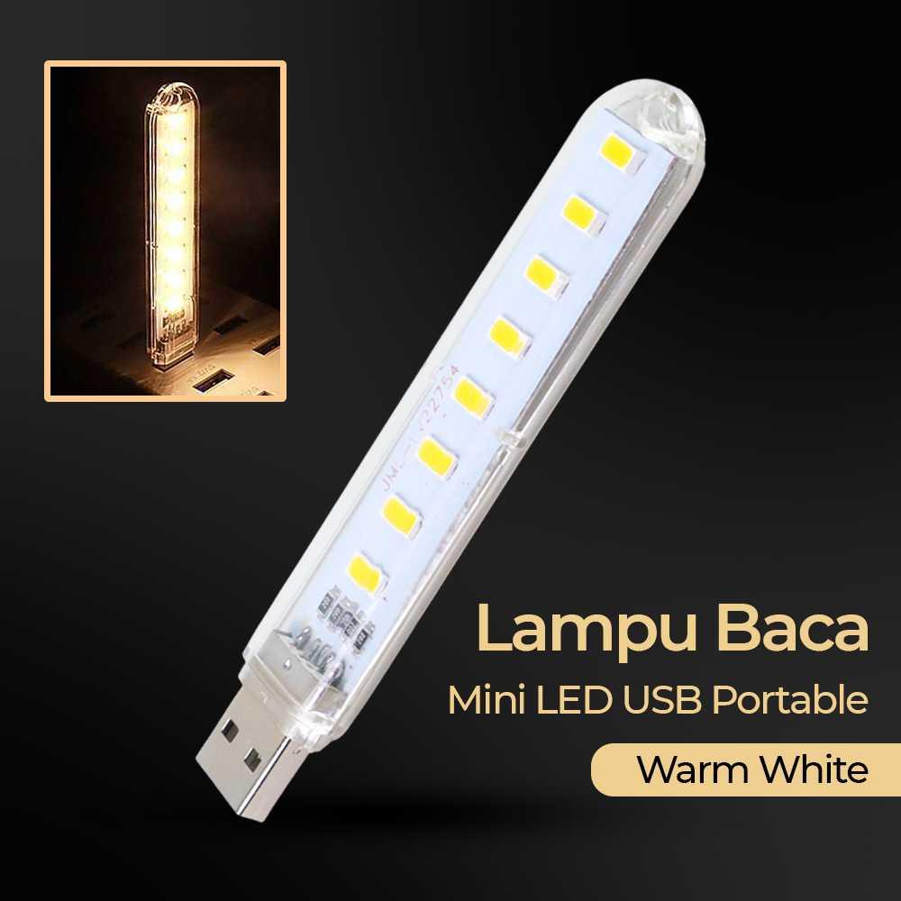 MeeToo Lampu Baca Mini LED USB Portable - Cahaya Terang di Mana Saja, Desain Mini