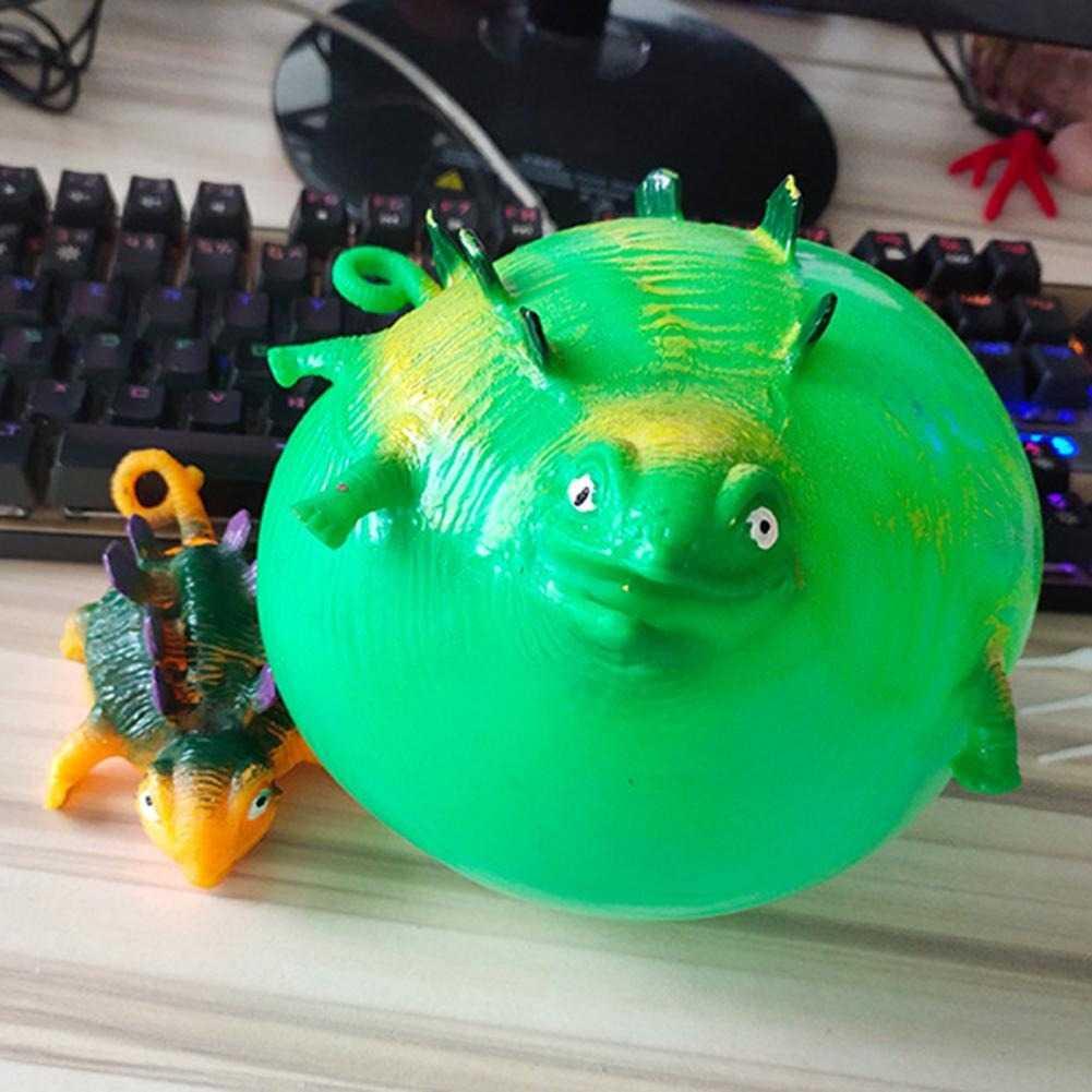 MOONBIFFY Mainan Tiup Balon Dinosaurus - Mainan Unik untuk Anak, Tiup dan Bisa Membesar, Aman untuk Anak, TPR