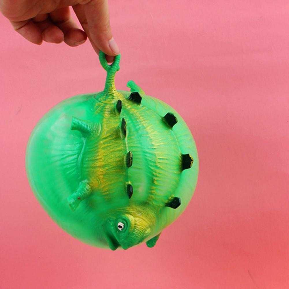 MOONBIFFY Mainan Tiup Balon Dinosaurus - Mainan Unik untuk Anak, Tiup dan Bisa Membesar, Aman untuk Anak, TPR