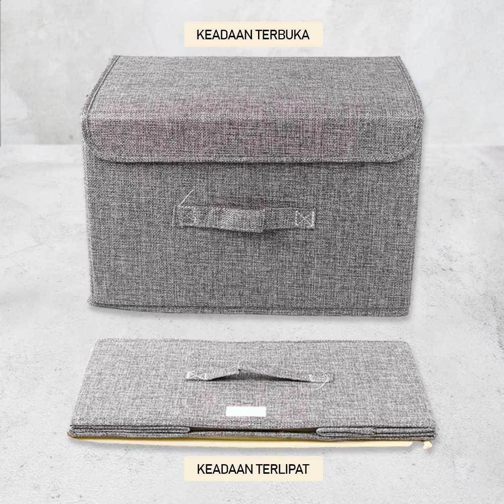 FAROOT Kotak Penyimpan Pakaian Foldable with Lid - Penyimpanan Rapi dan Efisien, Desain Lipat