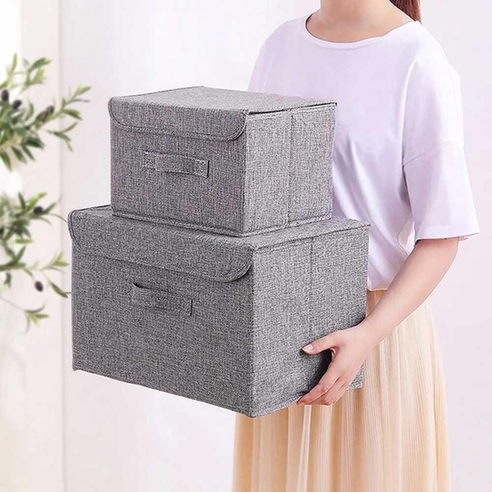 FAROOT Kotak Penyimpan Pakaian Foldable with Lid - Penyimpanan Rapi dan Efisien, Desain Lipat